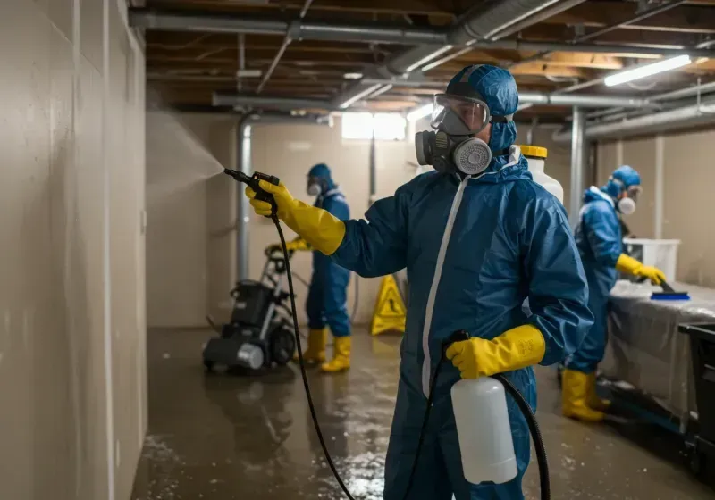 Basement Sanitization and Antimicrobial Treatment process in Oregon, MO