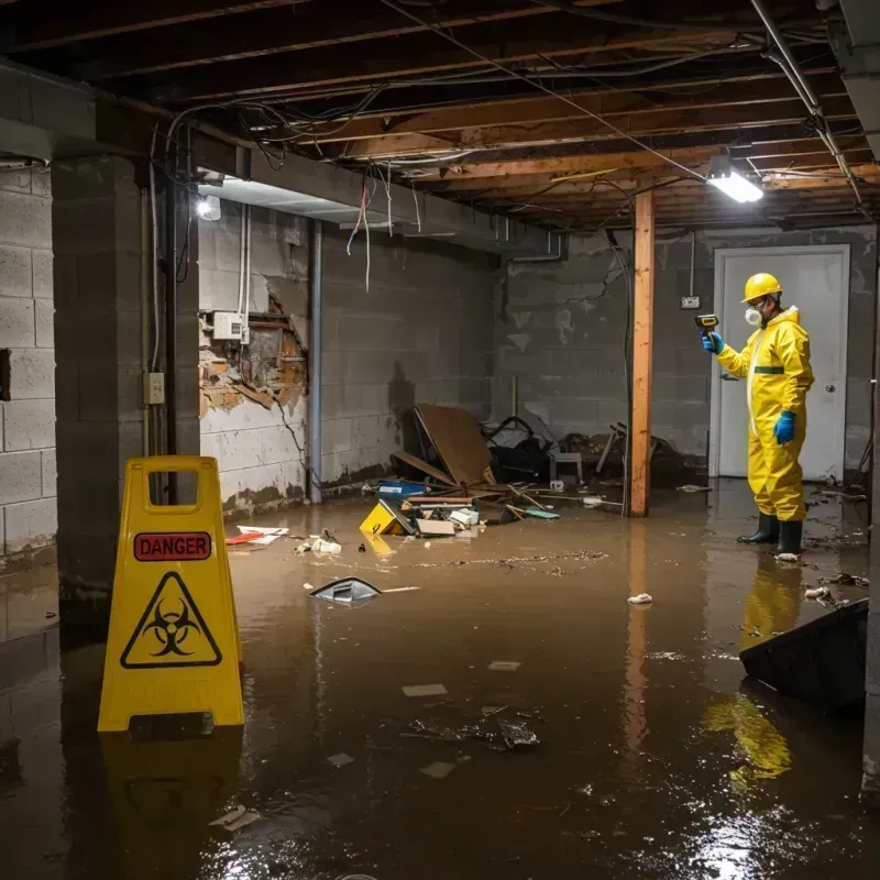 Flooded Basement Electrical Hazard in Oregon, MO Property